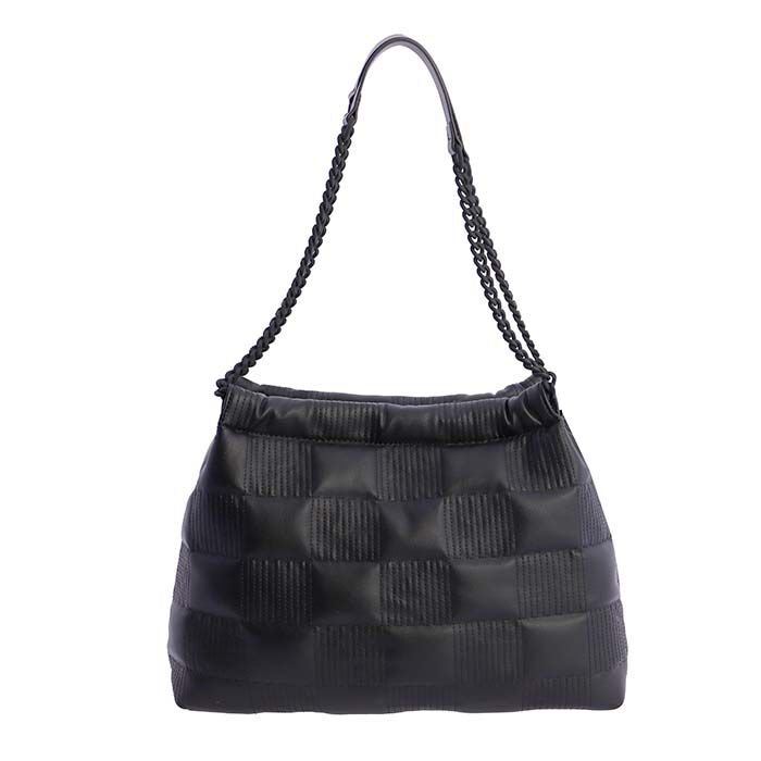 Bolso de Hombro Cadena Negro   2