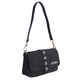 Bolso de Hombro Suede Negro   1