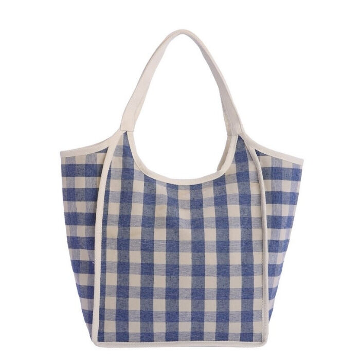Bolso de Playa Estampado Azul   1