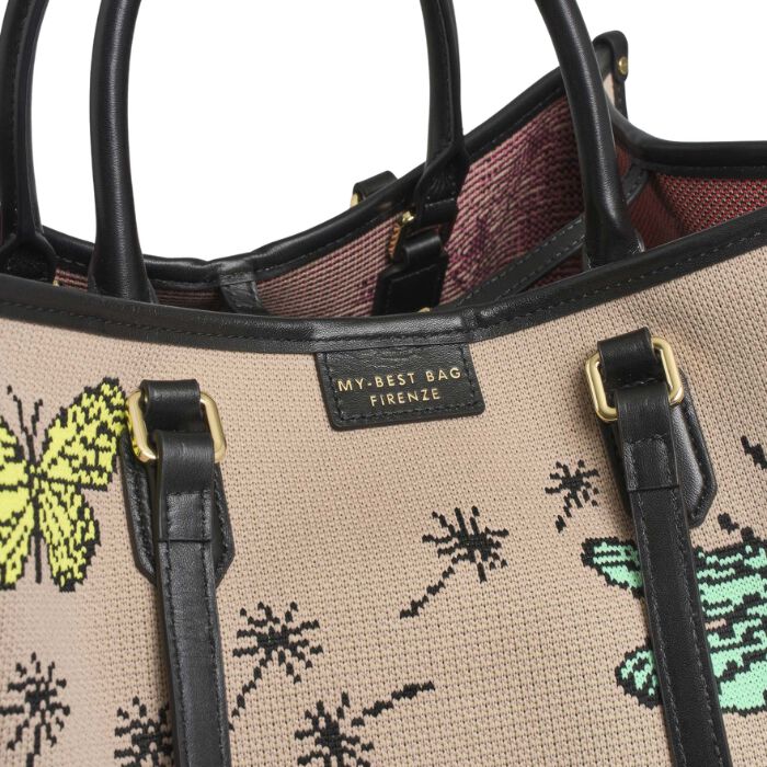 Bolso Tote Bordado Microcosmo  T. &Uacute;nica-235975 3