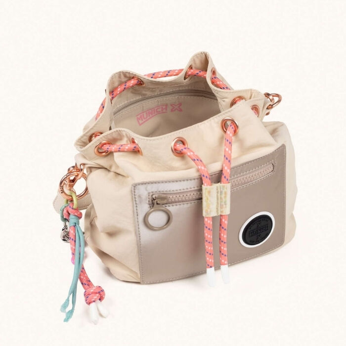 Bolso Bucket Deep Recycled Crema   3