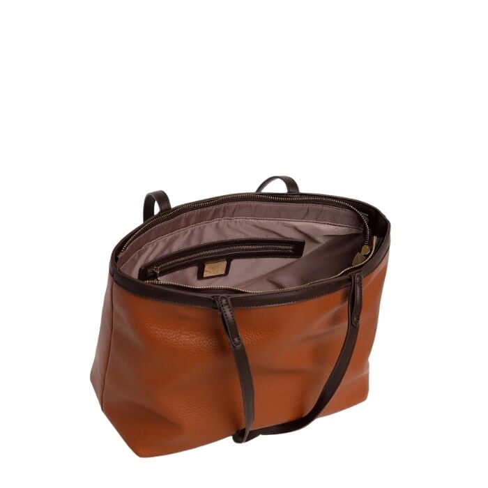 Bolso Shopper Rodo Marr&oacute;n   3