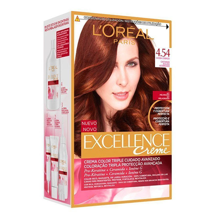 Excellence Creme Nº 4.54 Castaño Caoba Cobrizo  1ud.-78640 0