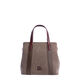 Bolso de Mano Cuero Gris   6