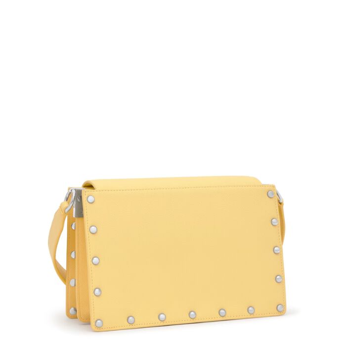 Bandolera Mediana Audree Studs Amarillo   3