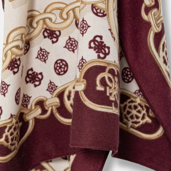 Foulard Estampado Burgundy  T. Unica-235734 2