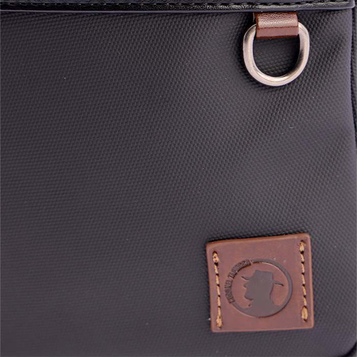 Bandolera Hombre Nylon Negro   4