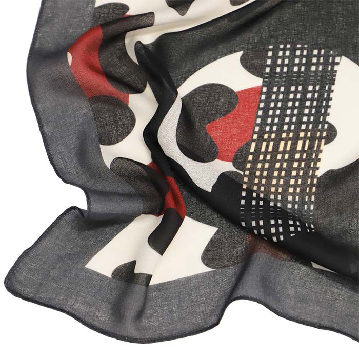 Pañuelo Estampado Gris-Rojo  T. Única-232968 2