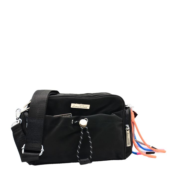 Bolso Bandolera Nylon Negro   1