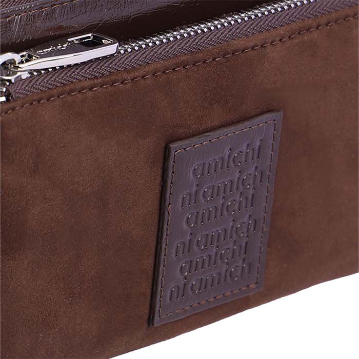 Cartera Ante-Charol Marr&oacute;n   6