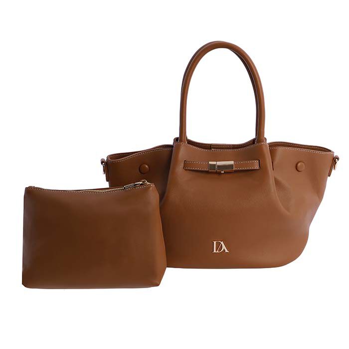 Bolso de Mano Camel   4