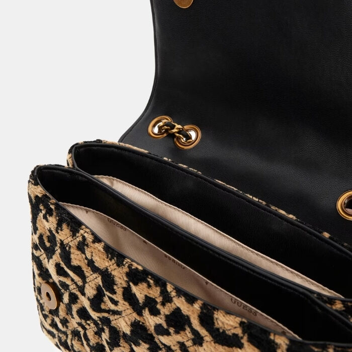 Bolso Bandolera Giully Terciopelo Animalier   2