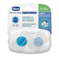 Chupete Physio Light Silicona Azul 6-16 Meses  2ud. 1
