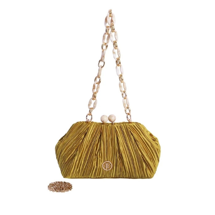 Bolso de Fiesta Leia Mostaza   1