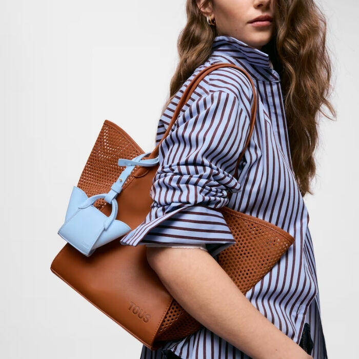 Capazo Mediano Tulip Cutout Camel   2