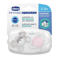 CHICCO Chupete Physio Comfort Silicona Rosa 0-6 Meses // Precio