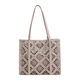 Bolso de Hombro Calado Beige   1
