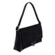 Bolso Bandolera Suede Solapa Negro   1