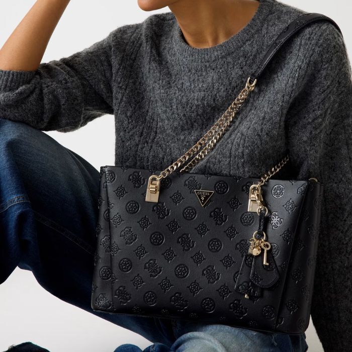 Bolso de Hombro Tisha Logo 4G Peony Negro   1