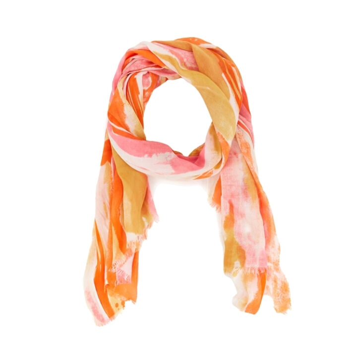 Pañuelo Viscosa Acuarela Coral   5