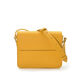 Bolso Bandolera Rectangular con Solapa Mostaza   0