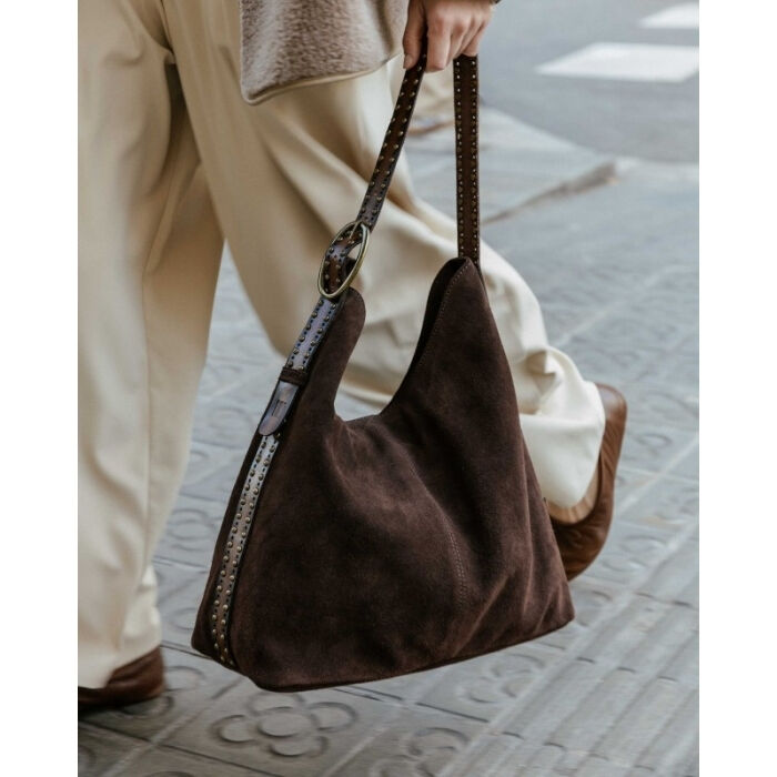 Bolso de Hombro Leff Marr&oacute;n   2