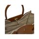 Furla Bolso Tesuto Canvas Natural Cognac   4