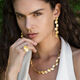 Pendientes Duna Geométrico Color Oro Grande  T. Única-216643 1