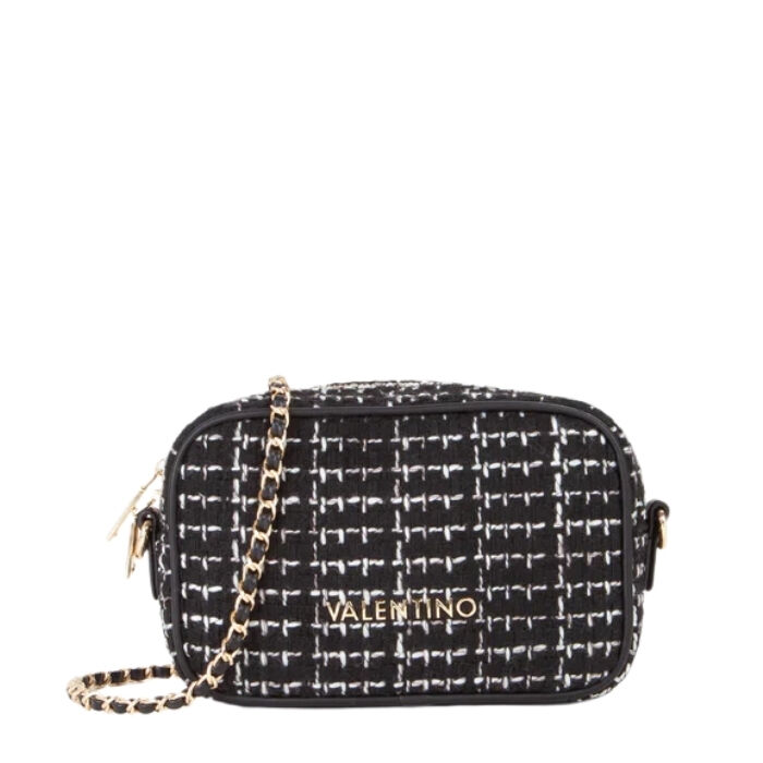 Bolso Bandolera Spalla Tweed Negro   5