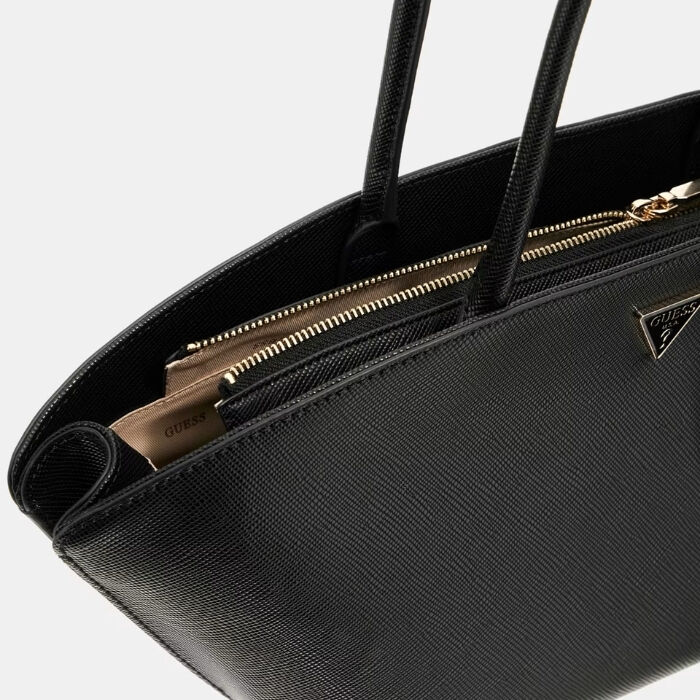 Bolso de Hombro Bolena Saffiano Negro   3