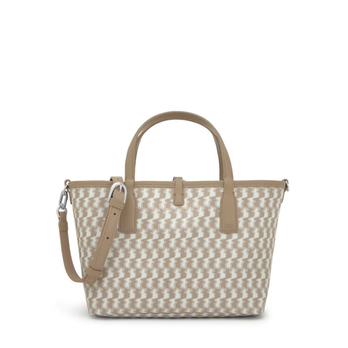 Bolso Capazo Mediano Reversible Double Way Bear Beige   0