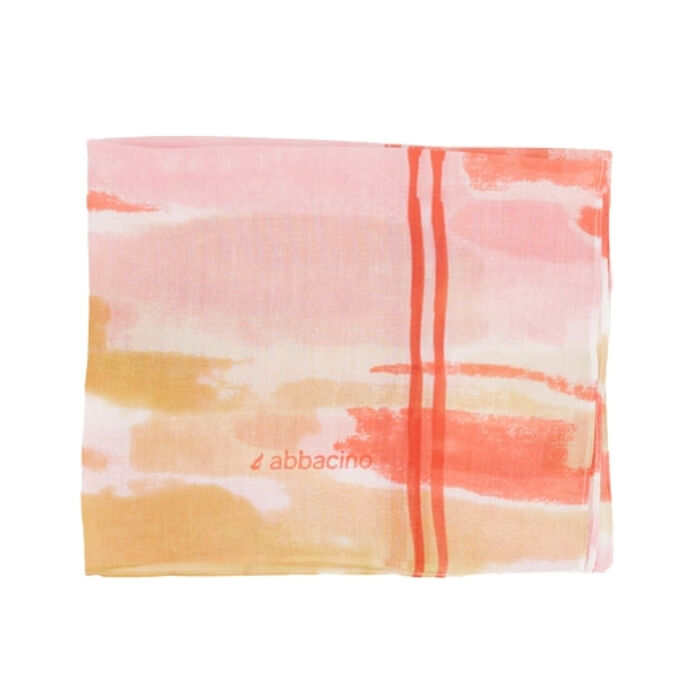 Bandana Seda y Modal Acuarela Coral  