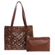 Bolso de Hombro Calado Marr&oacute;n   3