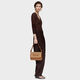 Bandolera Mediana Audree Rafia Camel   5