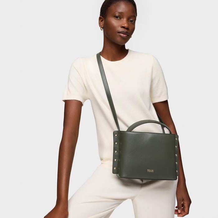 Bandolera Mediana Jewelry Studs Caqui   3