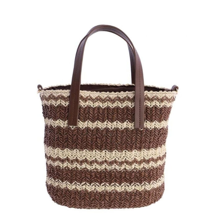 Bolso de Mano Mignon Marr&oacute;n   2