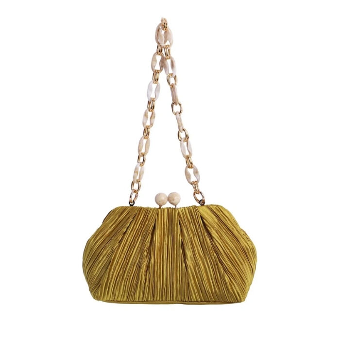 Bolso de Fiesta Leia Mostaza   3