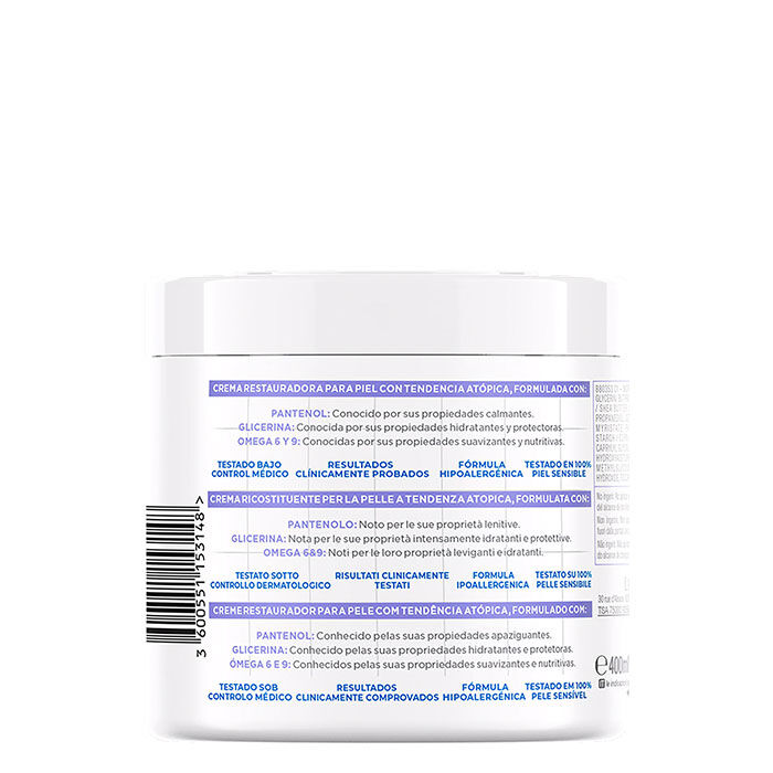 Crema Restauradora Panthenol Comfort  400ml-219786 1
