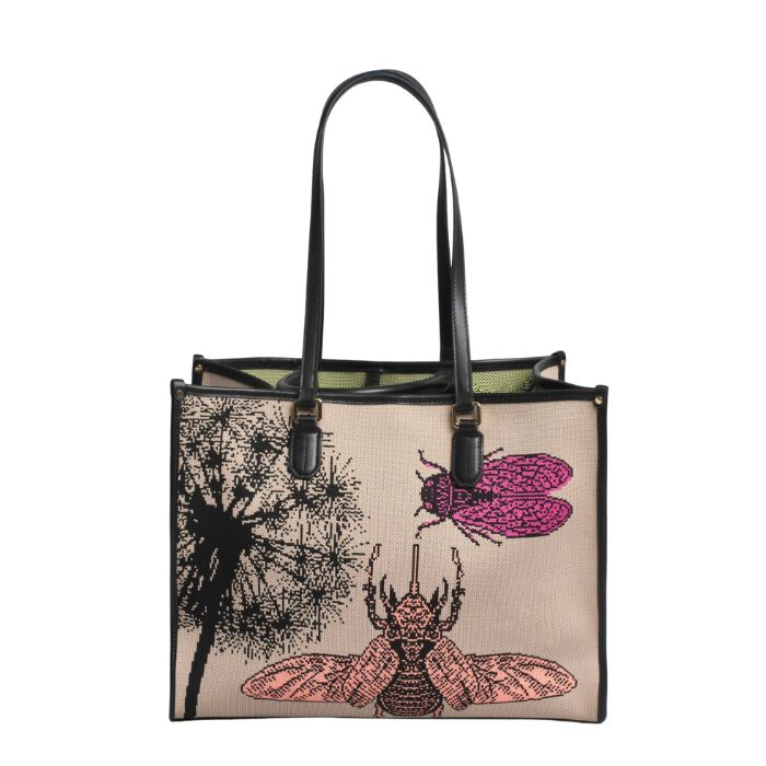Bolso Tote Bordado Microcosmo  T. &Uacute;nica-235975 1