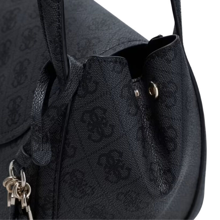 Bolso de Mano Coleen Flap Gris   4