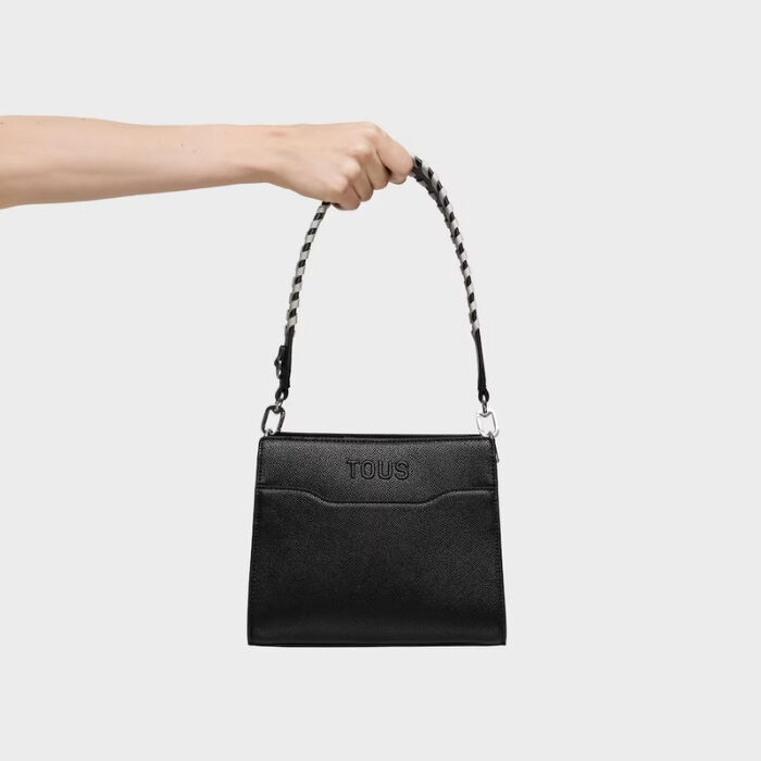 Bolso Shopper Pequeño Audree Saffiano Negro   6