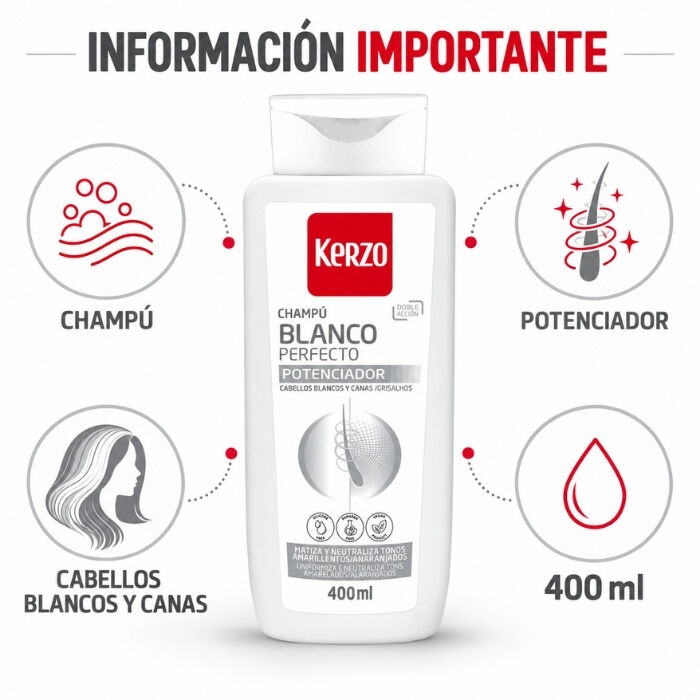 Kerzo Champ&uacute; Blanco Perfecto  400ml-241114 1