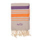 Fouta Ibiza Beige Naranja   3