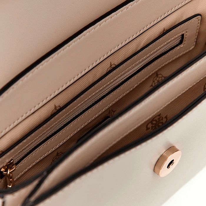 Bolso Bandolera Daryna con Solapa Crema   1