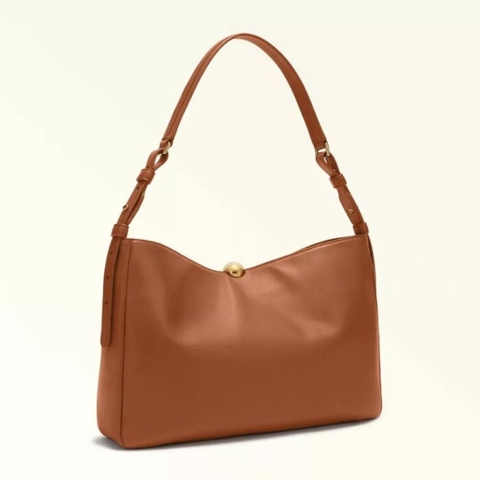 Furla Sfera Soft Bolso de Hombro Cognac   1