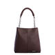 Bolso de Hombro Sint&eacute;tico Marr&oacute;n   0