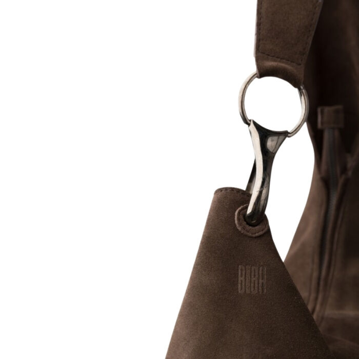 Bolso de Hombro de Piel Jackpot Marr&oacute;n   3