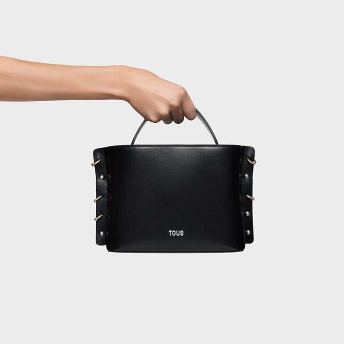 Bandolera Mediana Jewelry Studs Negro   5