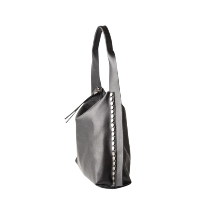 Bolso de Hombro de Piel Vienna Negro   1