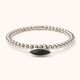 Pulsera Cala Plata Negra  T. &Uacute;nica-236286 2